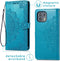 iMoshion Hoesje Geschikt voor Motorola Edge 20 Lite Hoesje Met Pasjeshouder - iMoshion Mandala Bookcase - Turquoise