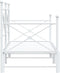 vidaXL - Slaapbank - met - onderschuifbed - zonder - matras - 90x190 - cm - staal - wit