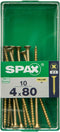 Schroefdoos SPAX 4081020400802 Houten schroef Platte kop (4 x 80 mm) (4,0 x 80 mm)