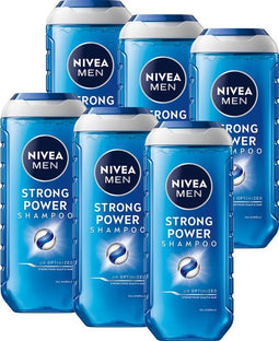 NIVEA MEN Strong Power Haar Shampoo - Verrijkt met zeemineralen - Milde formule Haarshampoo -