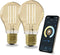 Calex Slimme Lamp - Wifi LED Filament Verlichting - Dimbaar - Warm Wit licht - Goud (2 stuks)