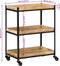 vidaXL - Keukentrolley - 60x40x80 - cm - massief - ruw - mangohout
