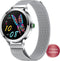 Golden Sound AMOLED Smartwatch Dames - Stappenteller - Slaapmonitor - 40mm - Zilver (3 extra bandjes)