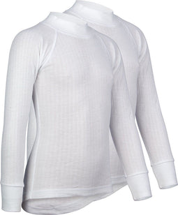Avento Thermoshirt Kinderen - Thermo Ondergoed - Comfortabele stof - Wit
