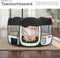 tectake® Opvouwbare Puppyren - Hondenren - Opvouwbaar - 115x115x64 cm - Zwart
