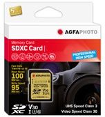 AgfaPhoto 10607 - SDXC Geheugenkaart 128GB - UHS-I Class 10 - 100MB/s Lezen 95MB/s Schrijven