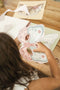 Little Dutch Rosa & Friends - Knutselboek - Maskers maken met kindveilige schaar en stickers - Creatief speelgoed vanaf 3 jaar