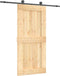vidaXL - Schuifdeur - met - beslag - 95x210 - cm - massief - grenenhout