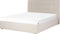 LORIENT - Bed met opbergruimte - Beige - 160 x 200 cm - Polyester