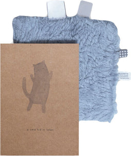 Kraamcadeau Knuffeldoekje met Kaart - Geschenkset met speendoekje - Baby Geboortecadeau Fresh Blue - Blauw - Snoozebaby