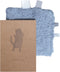Kraamcadeau Knuffeldoekje met Kaart - Geschenkset met speendoekje - Baby Geboortecadeau Fresh Blue - Blauw - Snoozebaby