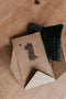 Kraamcadeau Knuffeldoekje met Kaart - Geschenkset met speendoekje - Baby Geboortecadeau Dark Green - Groen - Snoozebaby