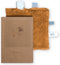 Kraamcadeau Knuffeldoekje met Kaart - Geschenkset met speendoekje - Baby Geboortecadeau Toffee Brown - Bruin - Snoozebaby