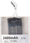 Kraanbatterij LiIon 3.7V 2400mAh vervangt Teleradio 22.381.2