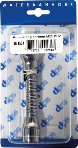 kraanslang chroom M22