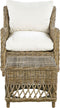 Beliani RIBOLLA - Tuinstoel set van 2 - Beige - Rotan