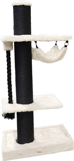Krabpaal Lorenzo 'XXL' wit/zwart 163 cm