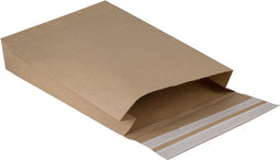 Kraftpapier verzendzakken (met retourstrip) bruin 300 x 80 x 430 mm 100 gram/m2