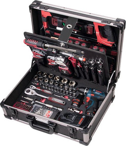 Kraftwerk 3949 AluPro Gereedschapskoffer - BOSCH Accuschroevendraaier - 264 stuks