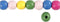 Kralen Hout Multicolor 10x3 Mm 70 Stuks