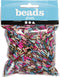 Kralen mix, l: 6 mm, d: 1,5-2 mm, metallic kleuren, 130gr, gatgrootte 1 mm