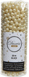 Kralenketting plastic 10 cm creme