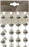 Kralenketting plastic xxl 20mmx270cm zilver