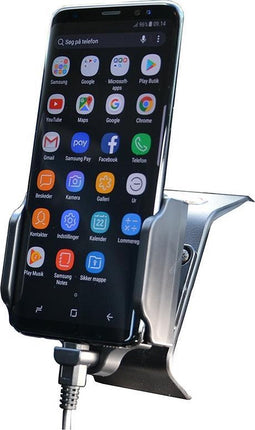 KRAM Fix2car Aktiv Universal Halter USB Typ C-Anschluss/USB-Kabel 2.1A Swivel