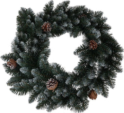 Krans 60 cm 150 tips groen kerstversiering