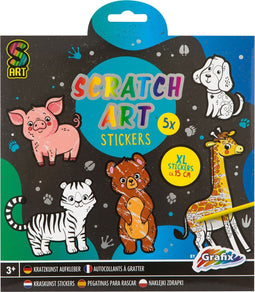 Kraskunst Stickers - Dieren, 6dlg.