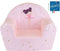 FUN HOUSE Dancer Ballerina Club fauteuil - B.52 x D.33 x H.42 cm - Voor kinderen gegarandeerd Franse afkomst