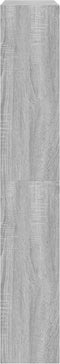 Schoenenkast 80x21x125,5 cm bewerkt hout grijs sonoma eiken