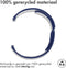 imoshion Siliconen sport bandje - Universeel 20 mm aansluiting - Blauw / Wit