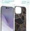 iMoshion Hoesje Geschikt voor iPhone 14 Pro Max Hoesje Met Koord - iMoshion Design Hoesje met Koord - Zwart / Black Graphic