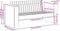 vidaXL - Tuinbank - 2-Zits - 134x60x62 - cm - Massief - Grenenhout