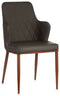 Leunstoel Ruiten Zwart Grijs Staal 52 x 90 x 43 cm (2 Stuks)