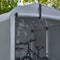 SoBuy KLS11-K - Tuinschuur - Waterdicht - Zilver - 120x176x163 cm