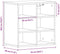 vidaXL - Schoenenkasten - 2 - stuks - Zwart - Eiken - 52.5x30x50 - cm