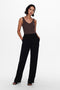 ONLY ONLPOPTRASH-SUKI LIFE MW PANT - Broek met wijde pijpen - Mid waist - Loose fit - Maat XS/30