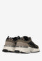 Mexx Norah Komo - Sneakers - Suède en mesh - Groen - Maat 40