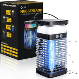 BP® Muggenlamp - Elektrische insectenlamp - 4200V UV-aantrekking - Zonne-energie & Oplaadbaar - Waterdicht - Nachtlampfunctie