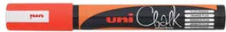 Krijtstift Uni-ball Chalk rond fluo oranje | 1 stuk