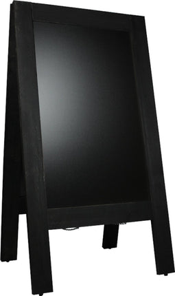 Krijtstoepbord | hout | 70x135cm | zwart | 1 stuks