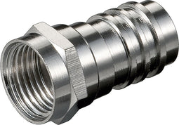 Krimp F-connector voor 6-7 mm kabel / recht