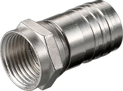 Krimp F-connector voor 7,5 tot 8,5 mm kabel / recht