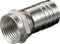 Krimp F-connector voor 7,5 tot 8,5 mm kabel / recht