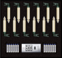 Krinner Lumix Superlight Flame mini ivoor 12-delige set