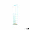 Toiletrolhouder Blauw Metaal Bamboe 16,5 x 63,5 x 16,5 cm (4 Stuks)