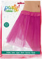Dames verkleed rokje/tutu - tule stof met elastiek - fuchsia roze - one size model - van 4 tot 12 jaar