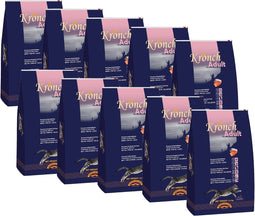 Kronch premium kattenbrok met zalm en kip kattenvoer 10x750 gr